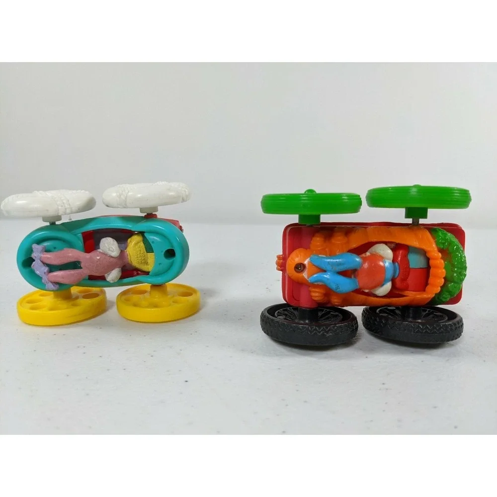 Vintage Tiny Toon Adventures Flip Cars Lot Babs Buster Bunny Plucky Duck 1990s